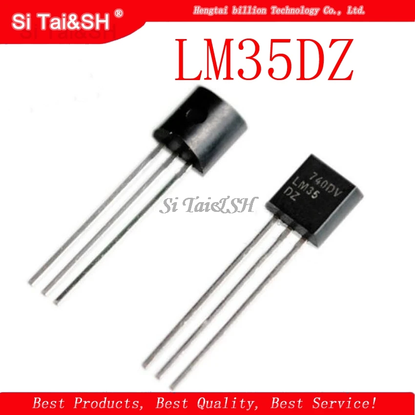 2pcs/lot LM35DZ TO92 LM35 TO-92 LM35D Precision Centigrade Temperature Sensors