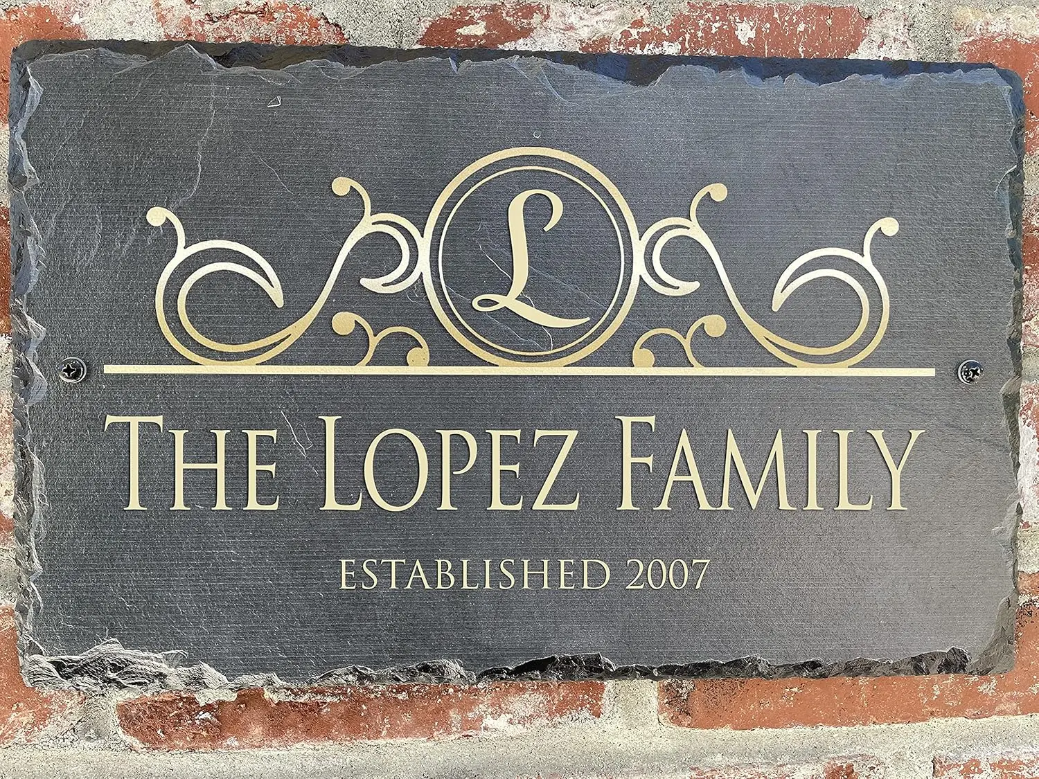Beautifully Handcrafted and Customizable Slate Home Address Plaque (12x8, 12x6, 18”x8”, 16x10) Improve the curb appeal of your p