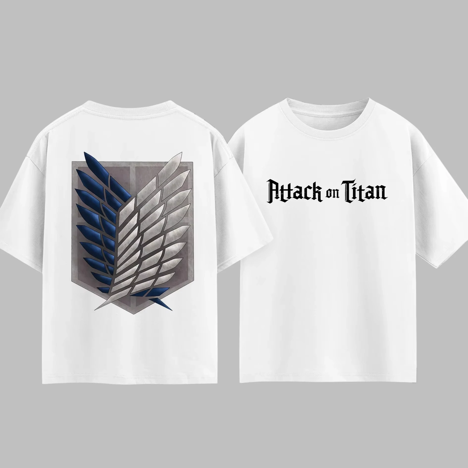 Japanese Anime Attack on Titan Survey Corps T-shirt Men Women Cotton Summer Top Harajuku Style Fashion Short Sleeved Tee shirts