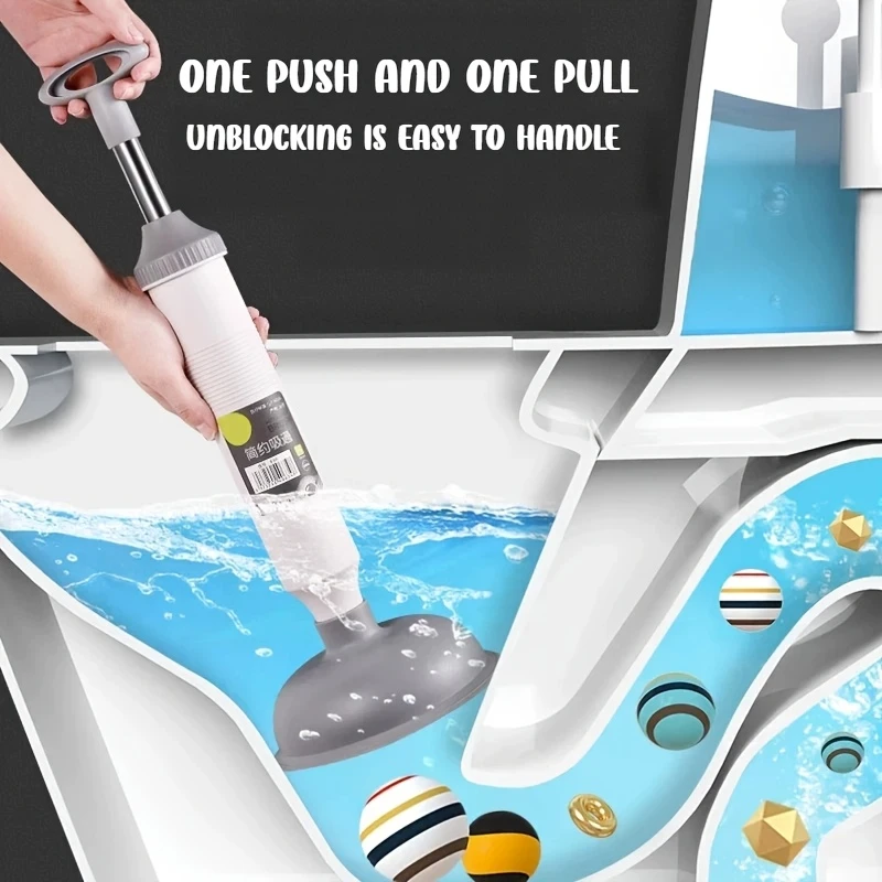 1 Silicone Toilet Unclogger Convenient Drain Pipe Cleaner Effortless Clog Remover for Household Plumbing