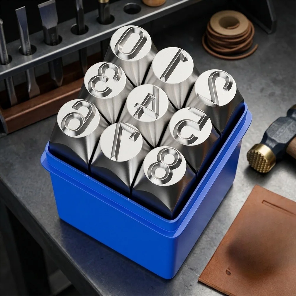 Chrome Vanadium Punch Steel Stamping Set For Workshop Use Metal Leather Imprinting Tools for durable Alloy Material
