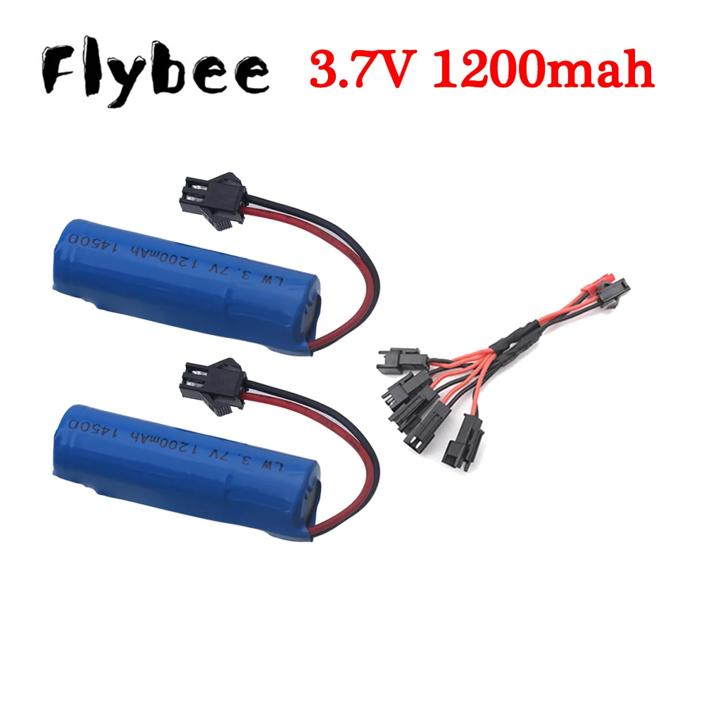 3.7V Battery For C2 D828 toys Accessories 3.7V 1200mAh 14500 lipo Battery For RC toys Helicopter Car Baot Tank Gun Trucks Trains