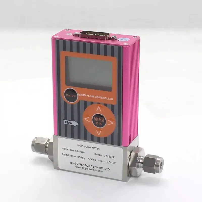 Small Digital Flow Meter Tester Portable Mass Air Nitrogen Flow Rate Meter
