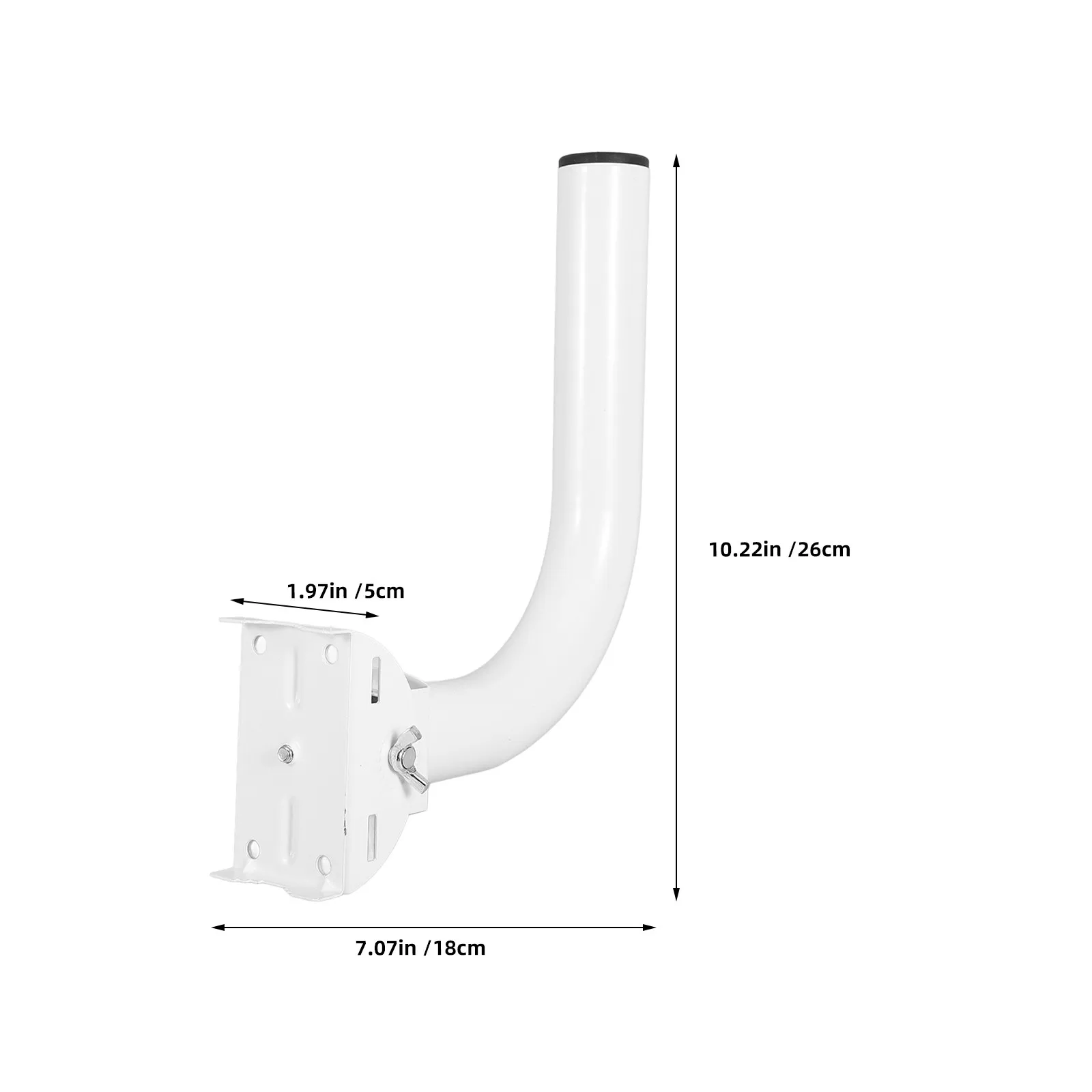 2Pcs Wireless Bridge Pole Mount Outdoor Antenna Bracket Adjustable Roof Mount Antenna Extension for Security Camera