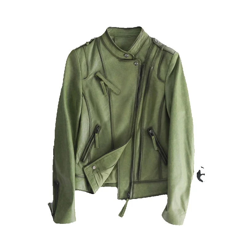 

New Genuine Leather Sheepskin Leather Jacket For Women's Casual Korean Version Jacket Jacket Jacket Fur