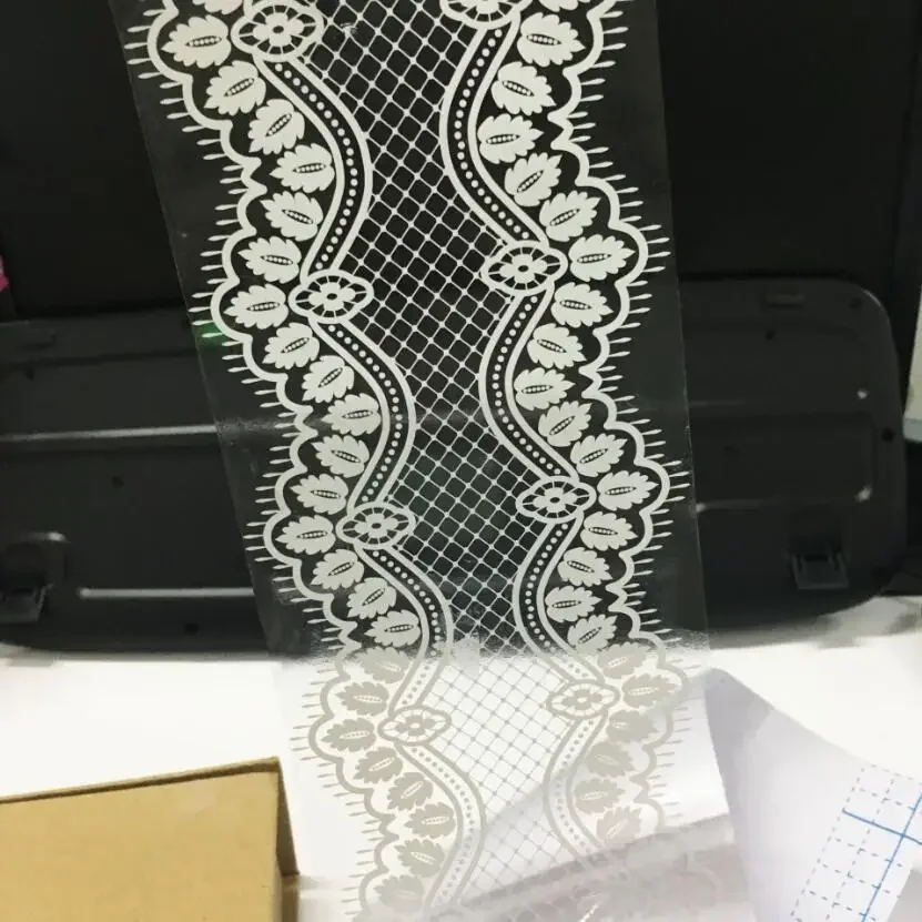 Sweet Lace Design Wallpaper Borders Sticker Kitchen Tile Waist Line Window Door Stickers Diy Bathroom Home Decoration Ez060 - view 5