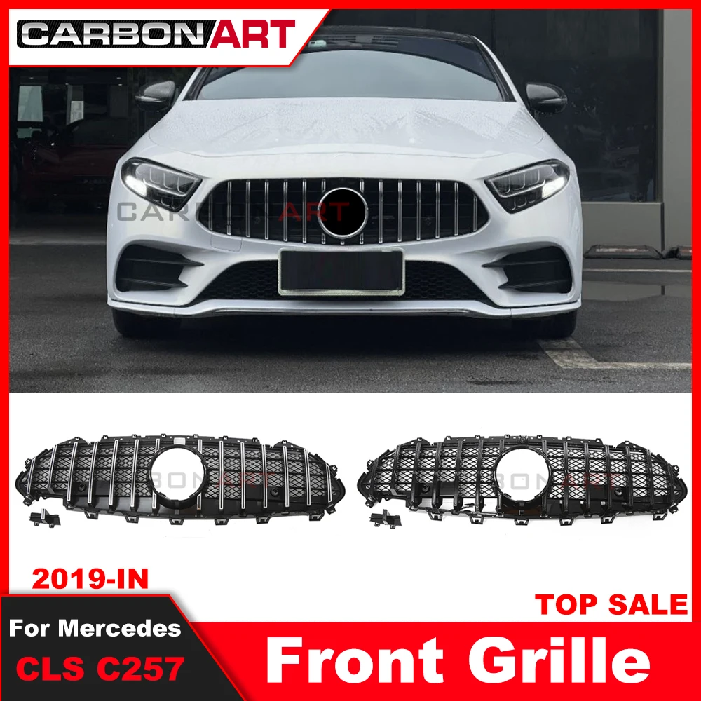 2019 2020 2021 C257 GT r Grille With Meshl For Bens CLS Class CLS180 CLS200 CLS250 W257 Front Mesh GT Grille