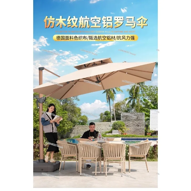 

Outdoor Large Umbrella with Light, Sunshade, Patio, Garden, Roman, Camping, Outdoor Stall