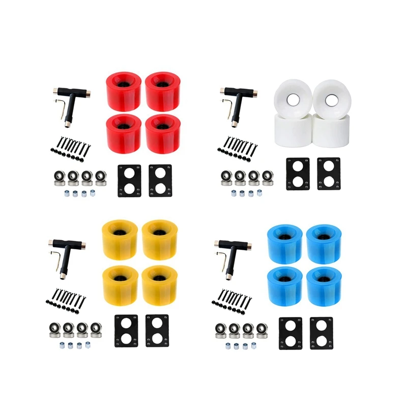 

Сменные колеса для скейтборда 82A с подшипниками, полиуретановые колеса для Лонгборда, дополнительная Замена для уличной модификации