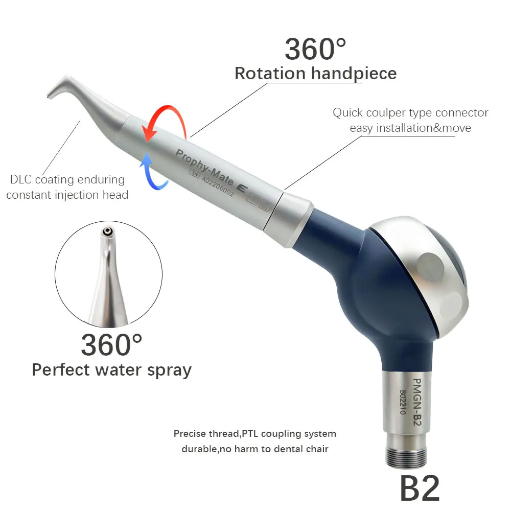 2 Buracos 2Holes Dental equipment PROPHY-MATE Air Polisher Abrasion Microetcher Sandblaster Teeth Polishing Gun Air flow tools