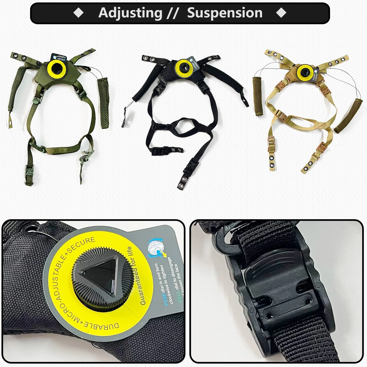 Wendy Extention Liner Suspension System Helmet Lanyard FAST MICH Military Airsoft Outdoor Hunting