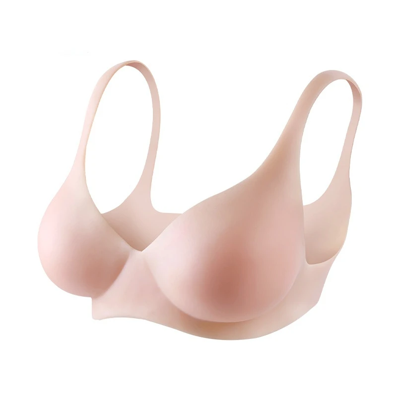 Soutien-gorge Invisible en Silicone, une pièce, sans couture, petite poitrine froncée pour montrer la poitrine Large et Sexy