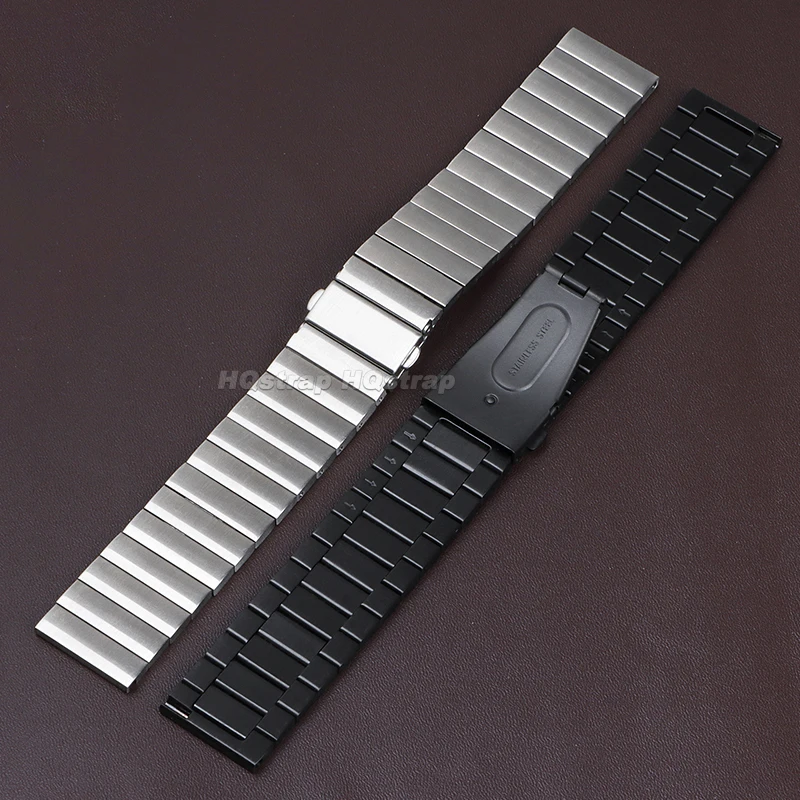 솔리드 스테인레스 스틸 시계 밴드, 스트랩 금속 팔찌, 스마트 워치 범용 교체 손목 밴드 액세서리, 18mm, 20mm, 22mm