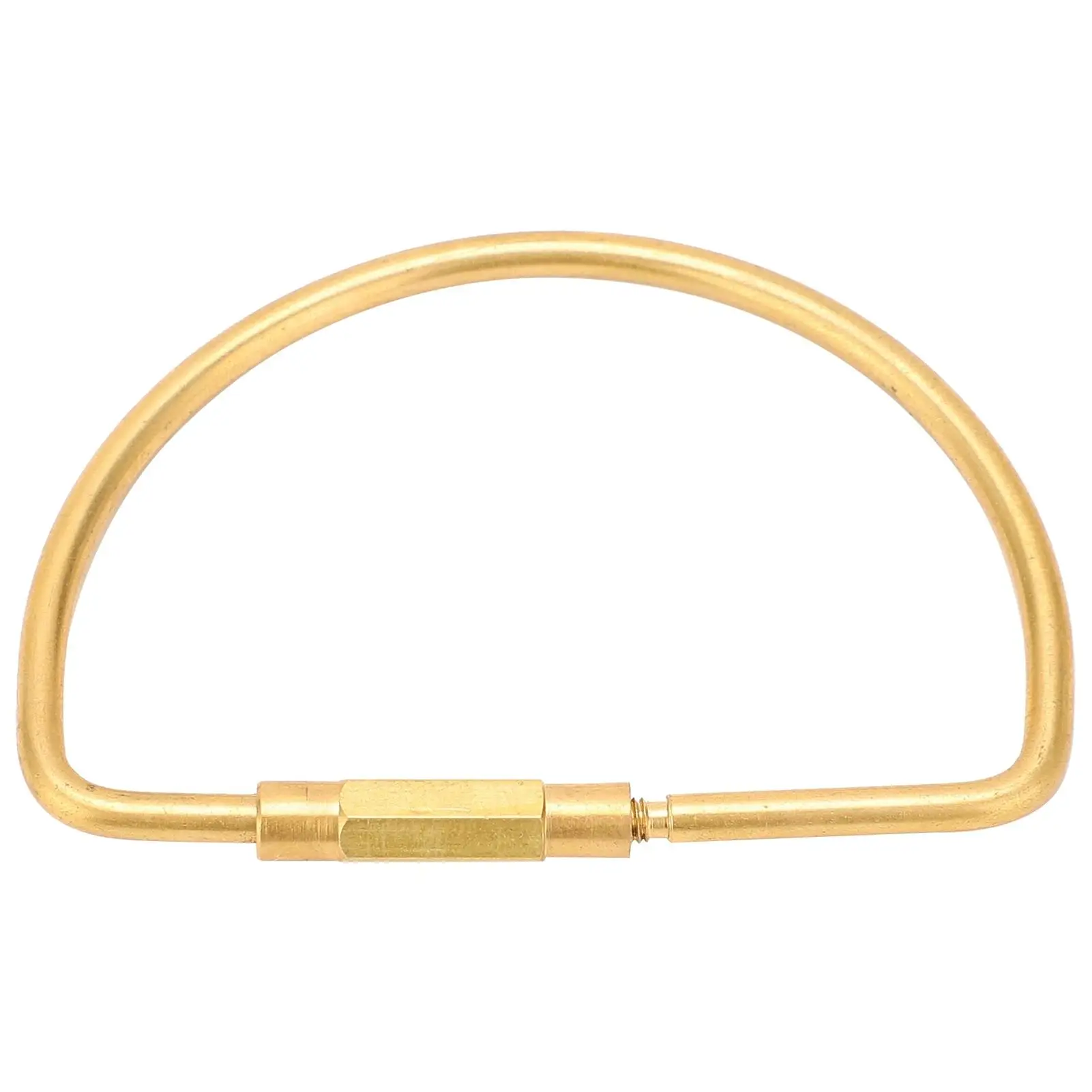 High-Quality Brass Keychain Ring with Screw Lock Clip - Durable & Reliable for outdoor Use