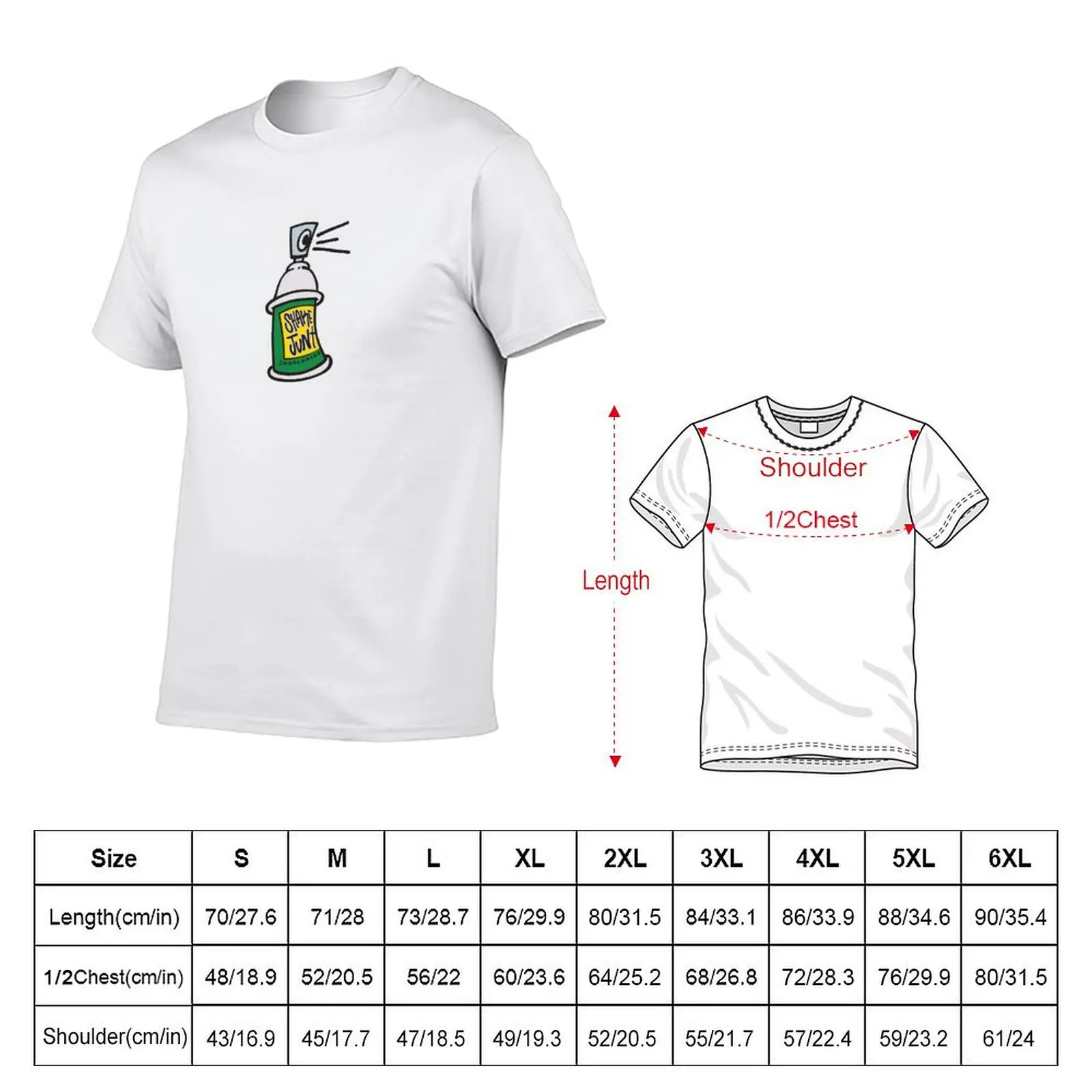 Shake Junt Spray Paint T-Shirt Casual Daily Outfit T-Shirt