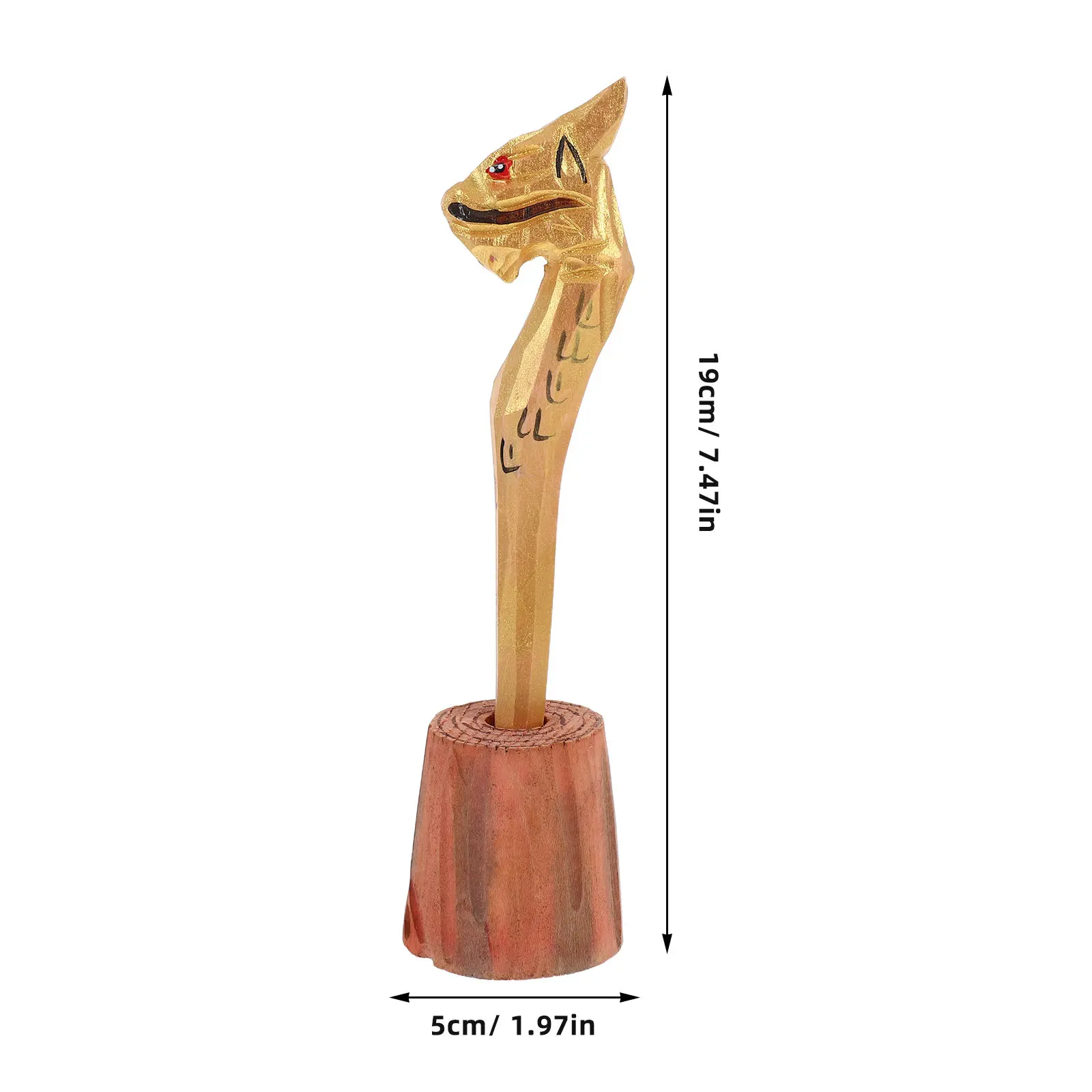 Wood Carved Animal Pen Hand Carved Dragon Design Exquisite Craftsmanship Fun Kids Pen for Writing Drawing Learning Inspiration