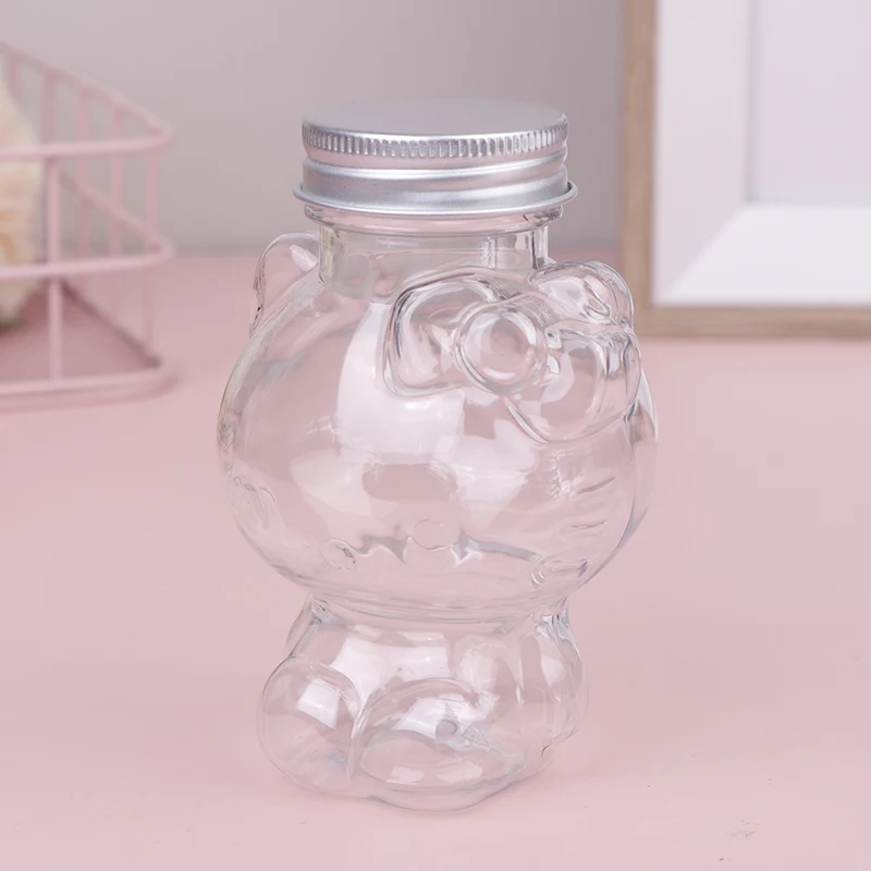 Creative Sanrio Hello Kitty Anime Mineral Water Bottle Reusable Kids Homemade Drink Cup Student Portable Cup Children Cute Gifts