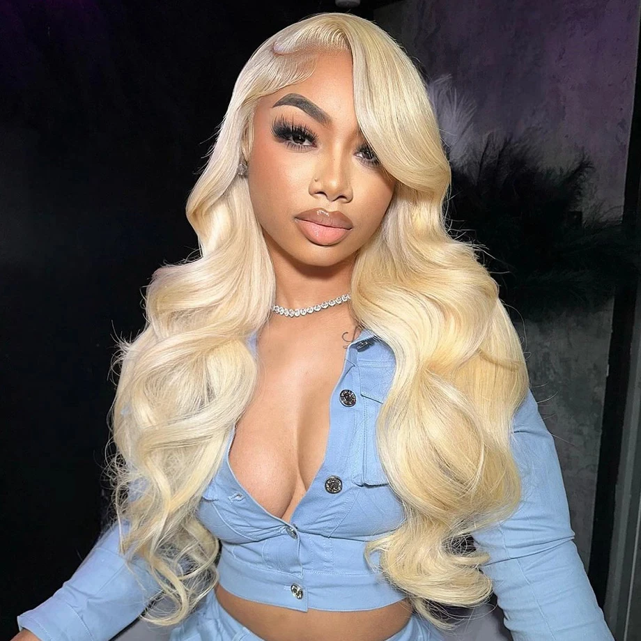 613 hd lace frontal wig Honey Brazilian 13×4 Body Wave Human Hair Wigs For Wowen 13X6 blonde Transparent HD Lace Frontal Wigs