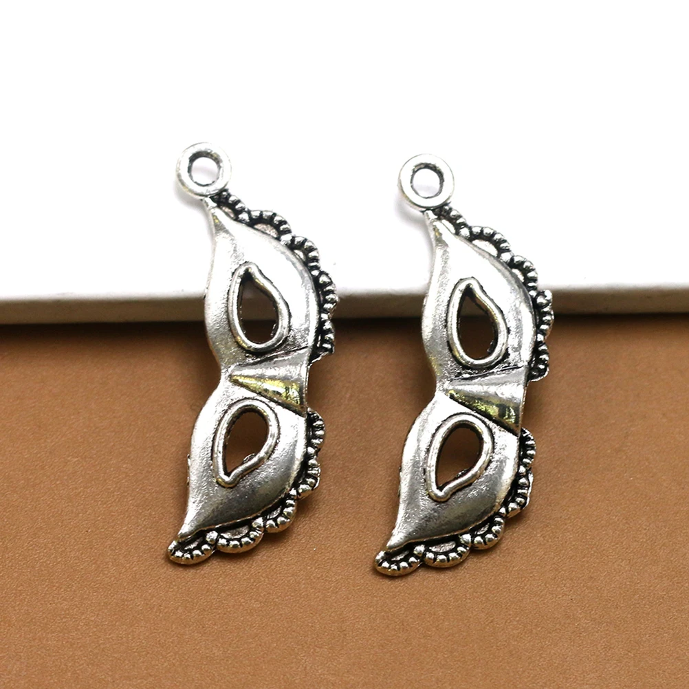 

50pcs Mask Pendant Alloy Charms Jewelry Making Metal Bracelet DIY Fashion Metal Charms Accessories Pendant Set