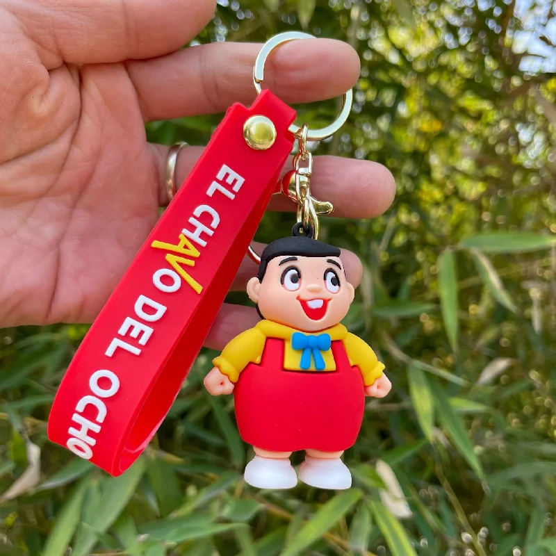 2023 New Anime El Chavo Del Ocho Keychain Cartoon Boy Doll Pendant Key Chain Bag Car Keyring llaveros Funny Jewelry Friends Gift