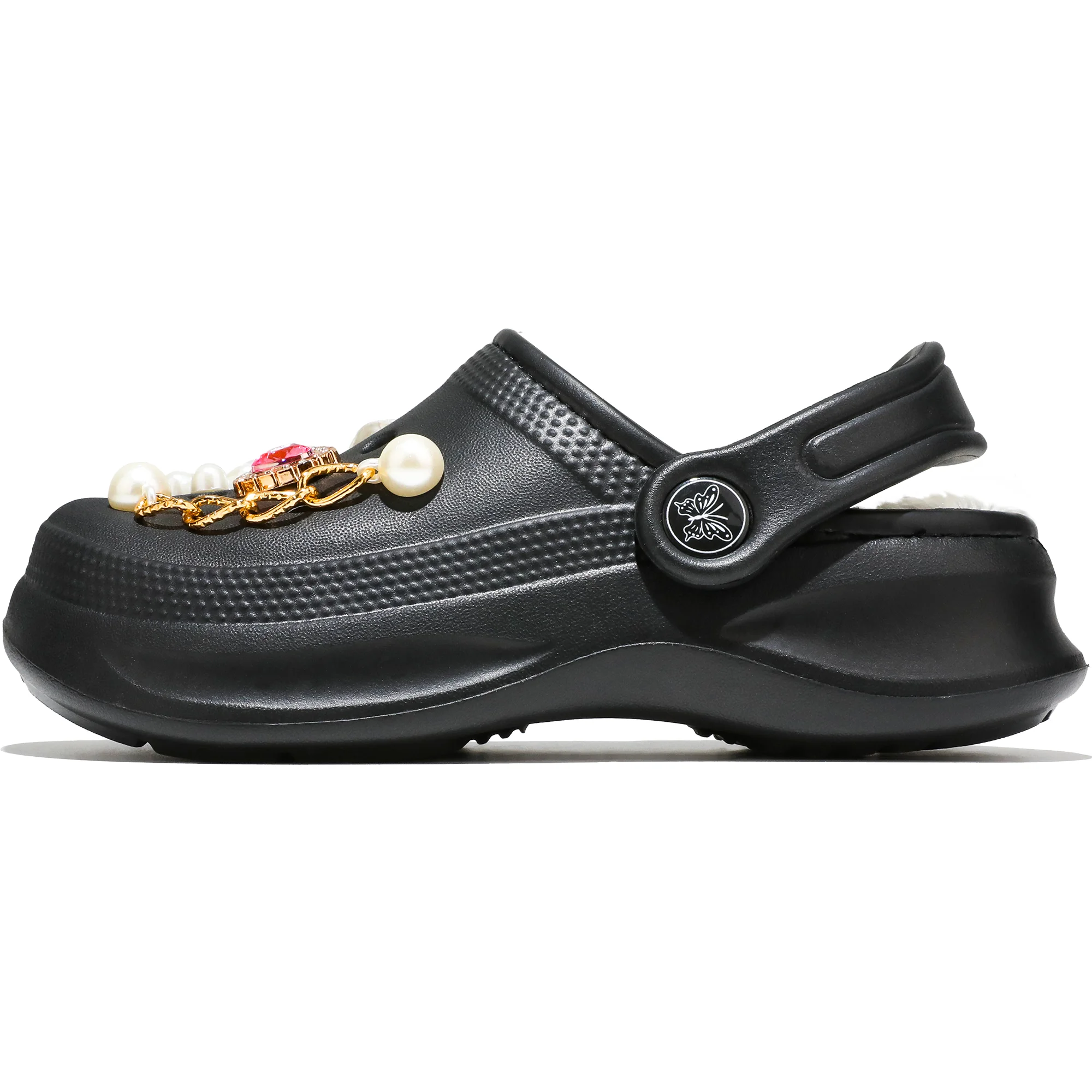 Kinder-Clogs und -Mules mit Fellfutter, leichte Garten-Schuhe mit Baumwollfutter, warme Hausschuhe für Jungen, Mädchen und Kleinkinder, 168. – Detail 15