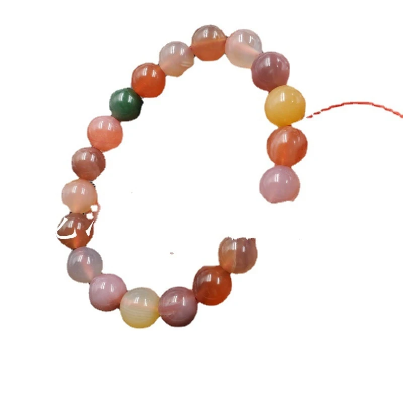South Red Round 10mm Agate Type Bead Bracelet 5