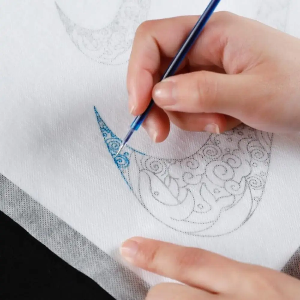 10 ورقة المياه للذوبان التطريز استقرار غسل بعيدا المياه الباردة للذوبان فيلم المياه المذيبات التطريز دعم DIY بها بنفسك الحرفية صنع