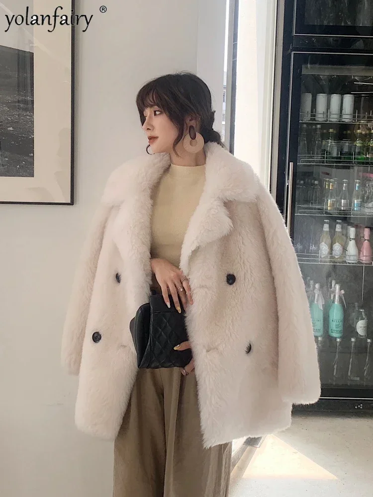 Real Fur Coat 100% Wool Women Coat Winter Clothes Women Fashion Fur Jacket 2020 Casaco Feminino Inverno TX201904DF Pph1071