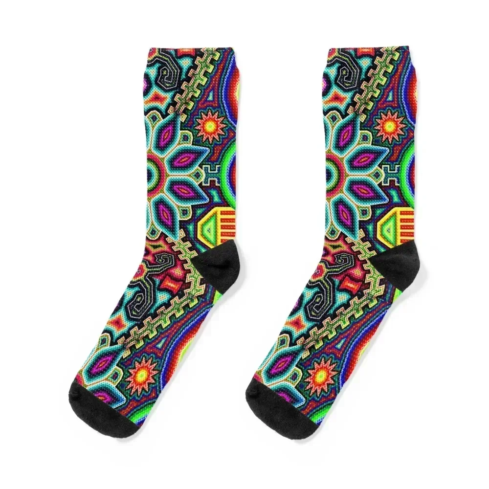 Huichol Art Mexico Socks kawaii football basketball Children's Women's Socks Men's