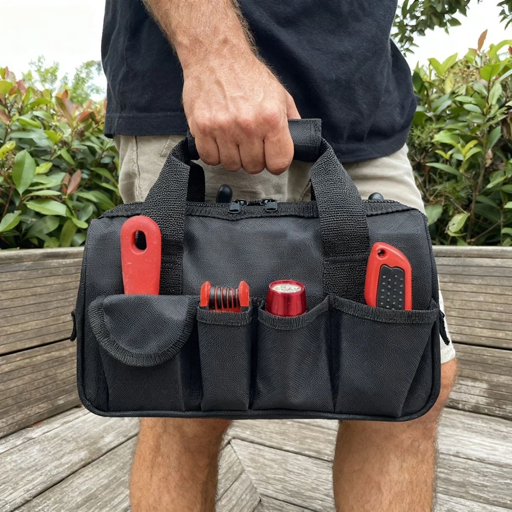 12in United States Heavy Duty Tool Bag with 10 Pockets 14 Jacks for Organizer Electrician Tool
