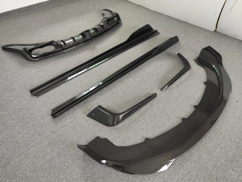 15-17 for Bentley Continental GT retrofit upgrade ST type carbon fiber body kit, front lip side skirt, rear diffuser, air outlet