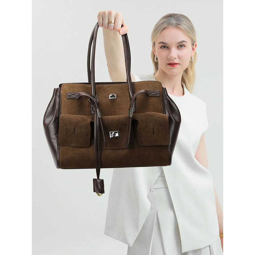 matte-fini-large-capaci-tote-bag-single-oulder-handbag-women's-sli-versatile-bag-cross-border-faion-accory