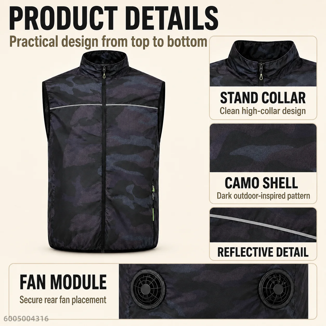 Men's 5V USB 2/4-Fan Camouflag - Outdoor Usb Power Bank 评论和价格