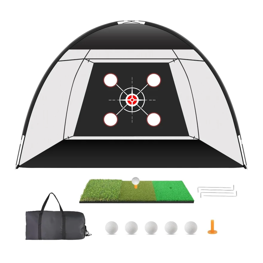 High Quality Backyard Driving Net with Chipping Function Professional Hitting Aid Heavy-Duty Golf Practice Net for Golf Training