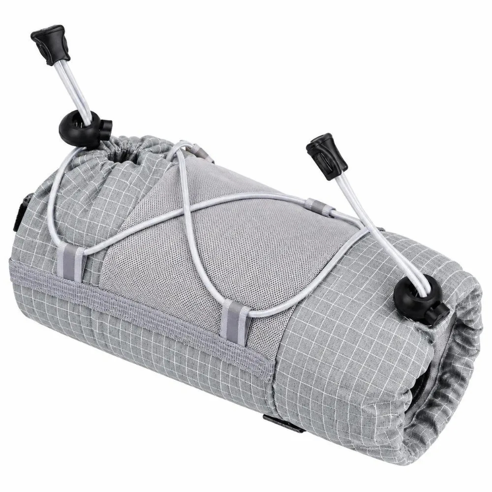 Portable Grid Nylon Water Bottle Pouch Mesh Adjustable Strap Hydration Sleeve Drinkware Attachment Travel