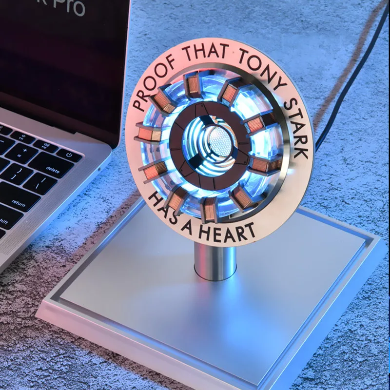 

Avenger Iron Man MARK1 MARK2 Arc Reactor Tony Stark Heart Of Mark Sound control Led Chest Lamp Model Superhero 1:1 Cosplay Toys