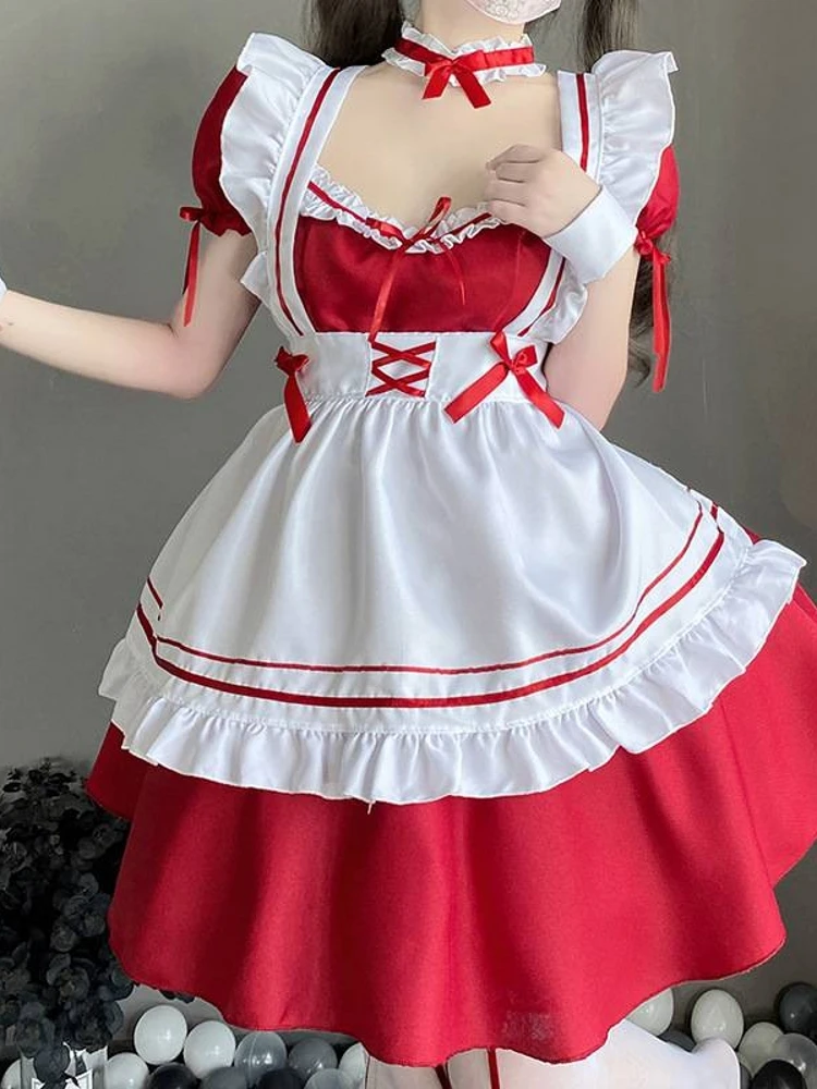 Lindo disfraz de sirvienta loween Dr ropa interior a juego para parejas ort Sve Casual Sle conjunto de ropa interior para mujer con sujetador