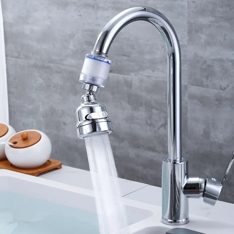 Kitchen Faucet Extender Booster Shower Head Diffuser Splash Proof Water Purifier Filter Nozzle Sink Water Saving Tap 360° Rotate