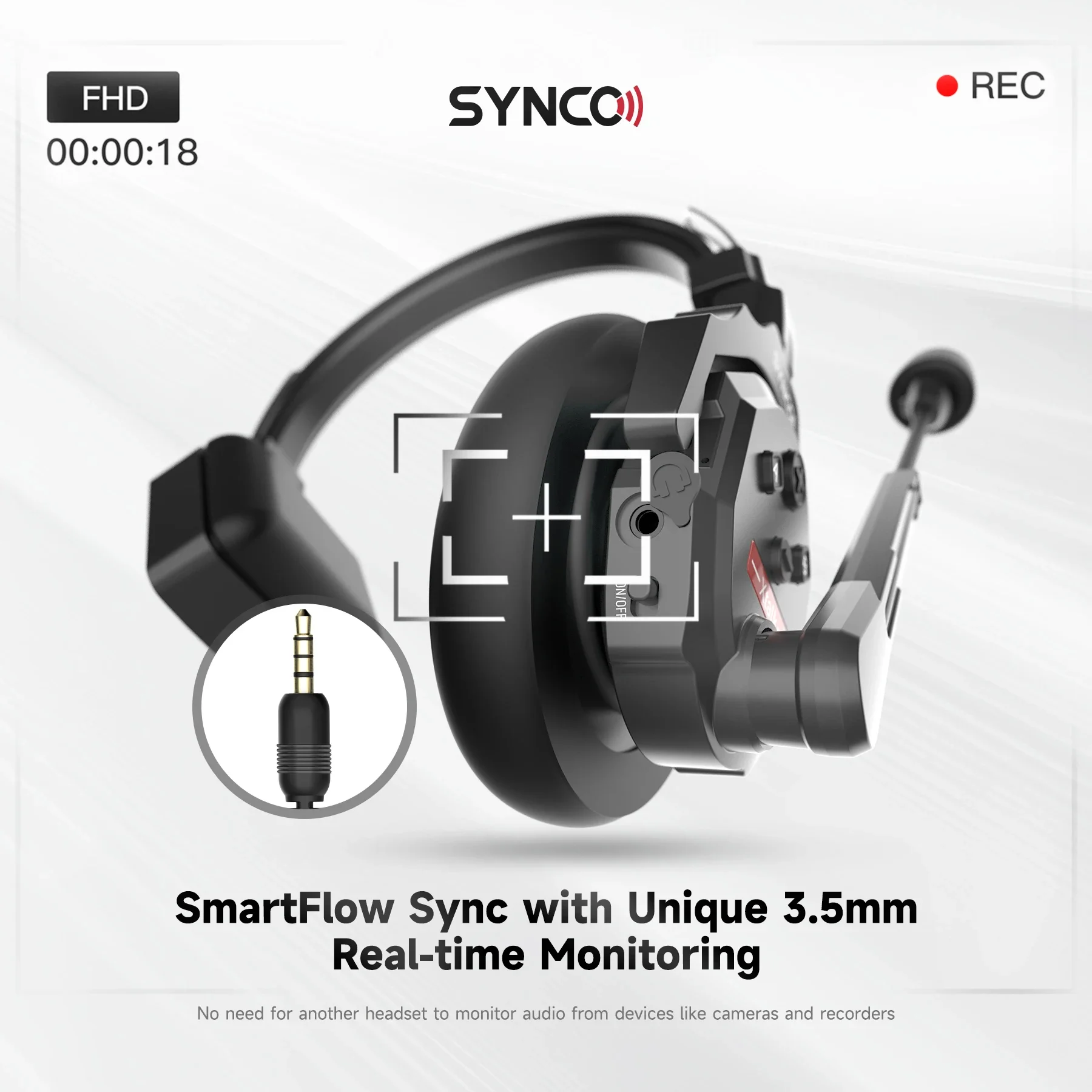 Synco XTalk X5 2.4GHz Wireless Intercom System Remote Headsets Wireless Microphone Expanded Team Communication to 700M Distance