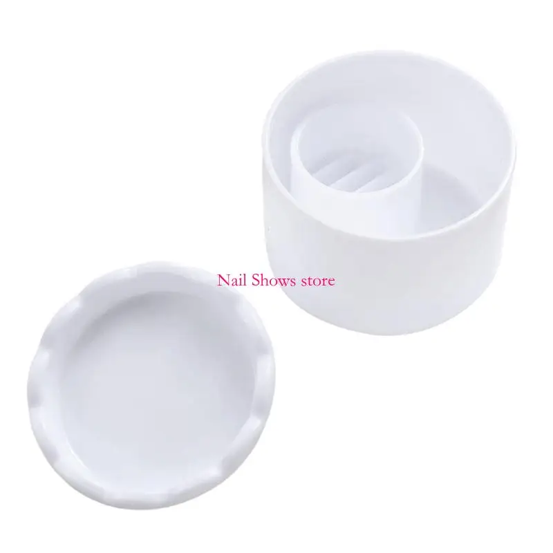 E0BC – nettoyeur professionnel brosses à ongles organisateur stylos scintillants, avec couvercle anti-poussière, pour