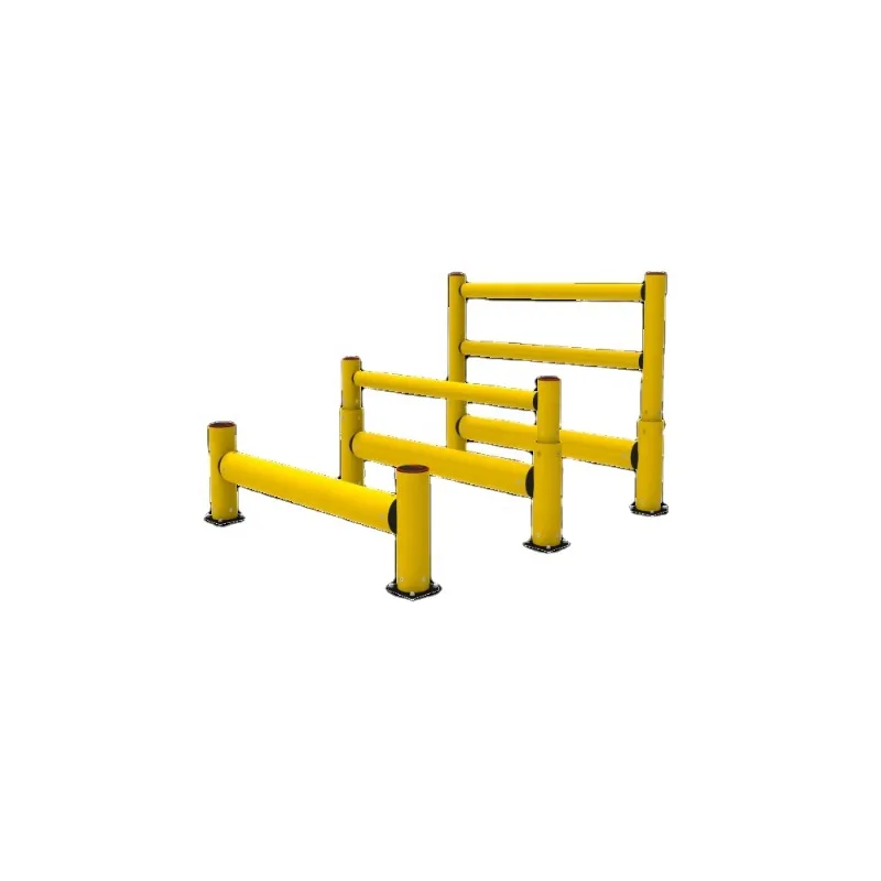 Built-in ground anti-collision guardrail, warehouse safety guardrail, traffic guardrail
