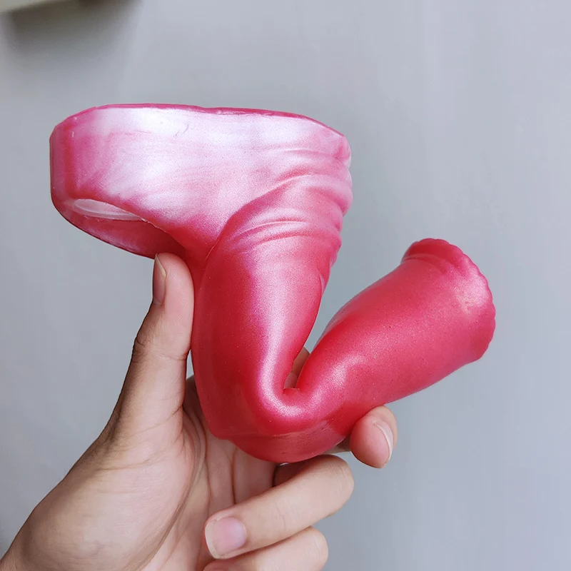 YOCY Realistic Horse Penis Sheath Pink Fantasy Animal Cock Sleeve Liquid Silicone Sex Toy For Male Dick Enlargement BDSM Game