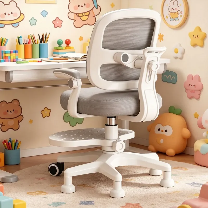 for Lifting and Adjusting Children Study Chair for Primary School Students Home Desk Writing Homework Backrest Stool