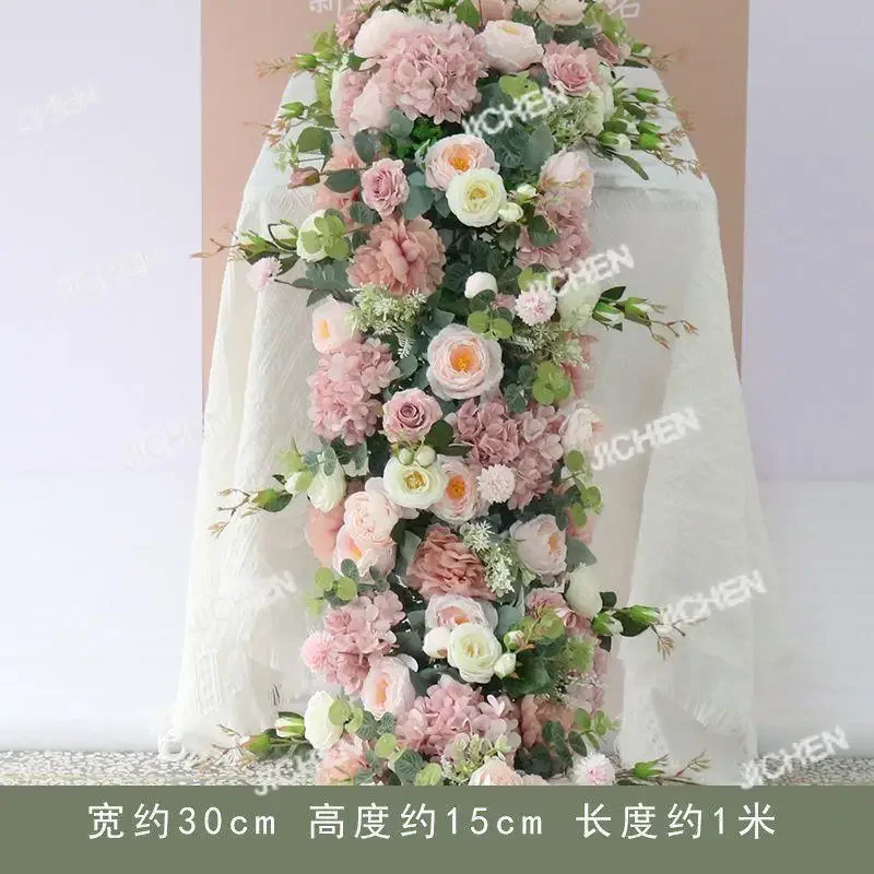 

HS Simulation flower art decoration wedding hanging flower strips flower trailing store window hanging row long stage