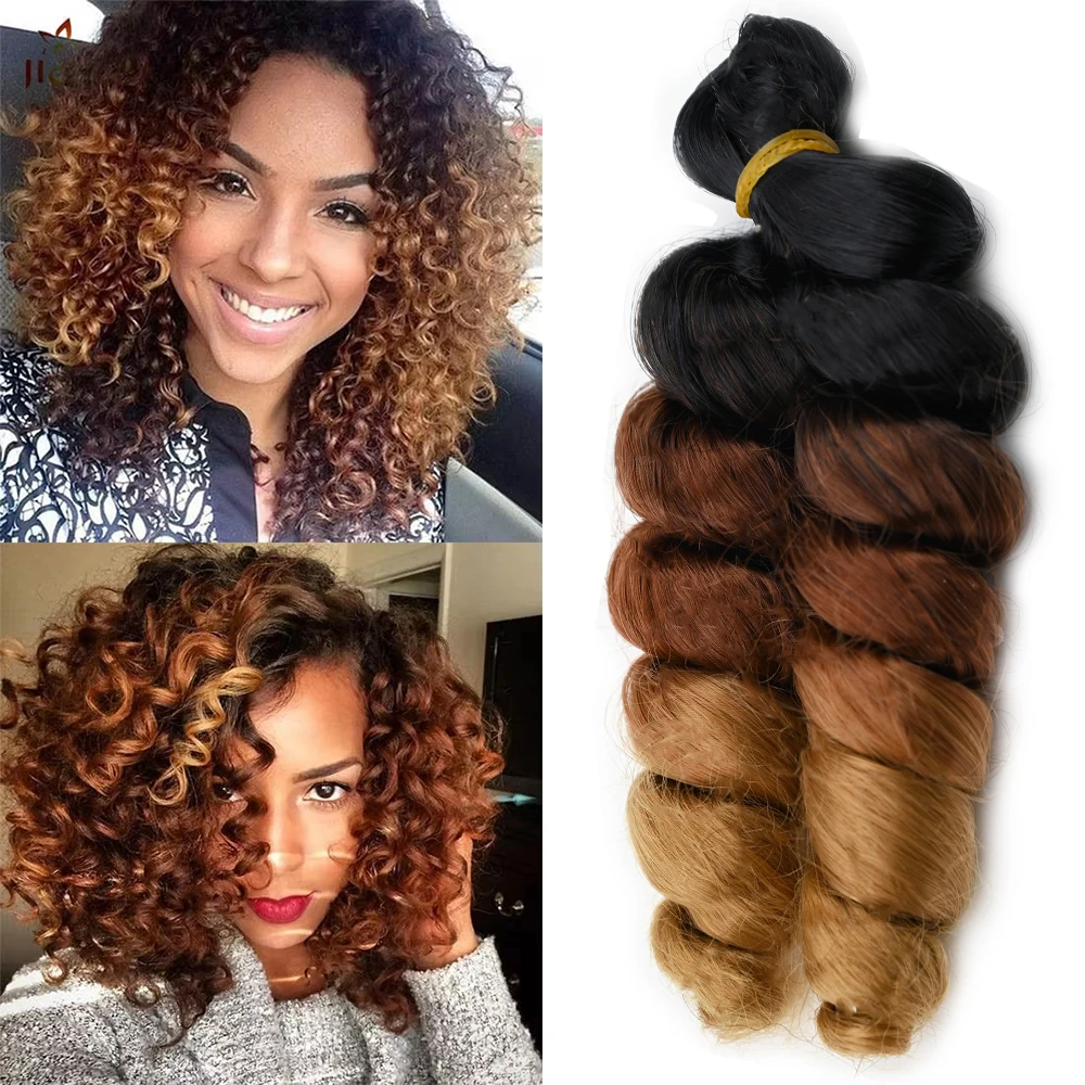 Jamaican Bounce Crochet Hair 12 Inch Pre Twisted Synthetic Hair Extensions Natural Curly Braiding Hair for Women