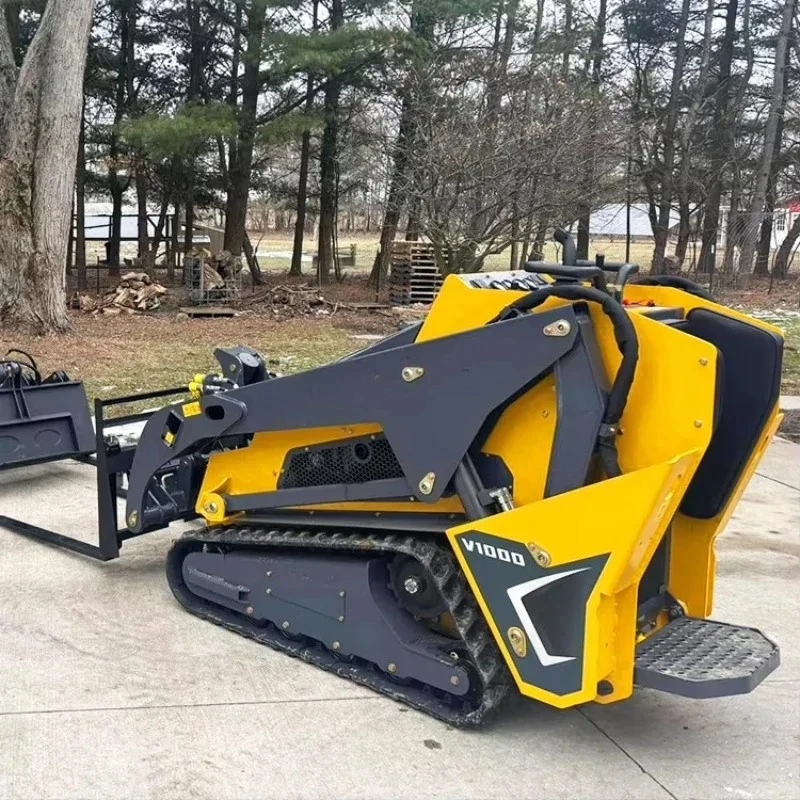 Fast Transport Mini Skid Steer Compact Track Loader with Accessories