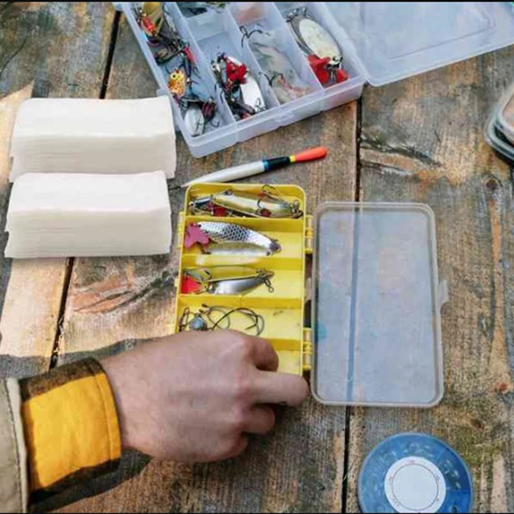 

200Pcs 7X14cm PVA Water Soluble Bags for Carp Fishing Bait Casting