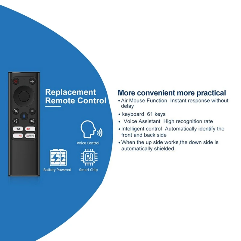 A04R Universal 2.4G Wireless Remote Control Keyboard Air Mouse for Android TV Box Mini PC HTPC مع IR Learning Black