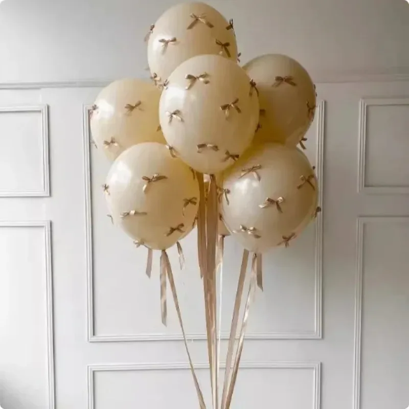 

New product: 12 inch bow latex balloon bundle, niche Instagram influencer, proposal ceremony, photo decoration