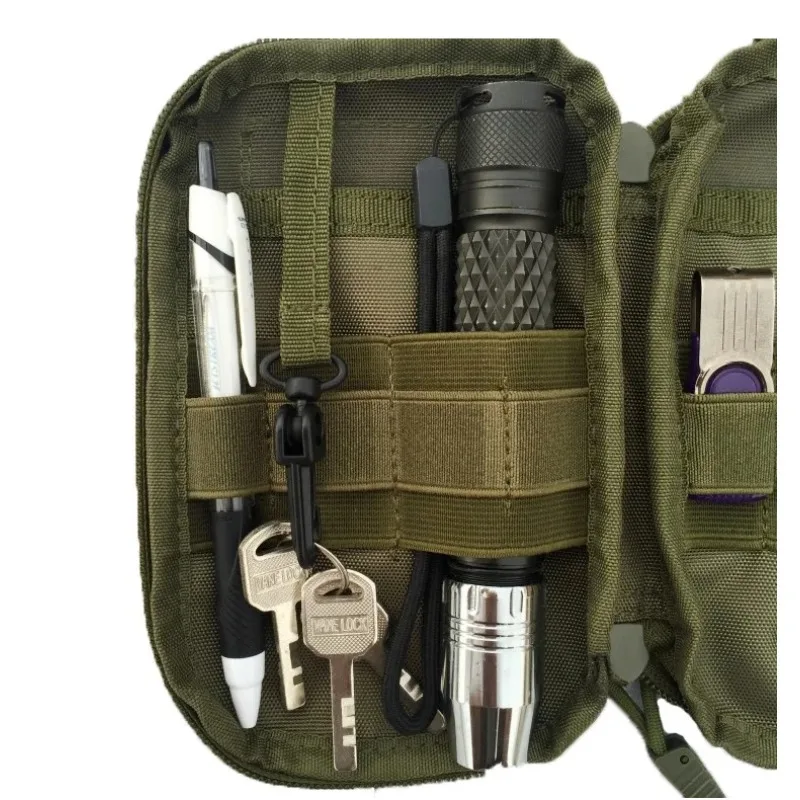 MOLLE Compatible EDC Waist Bag - Multifunctional Outdoor Sports Organizer Phone Pouch for Hiking Running